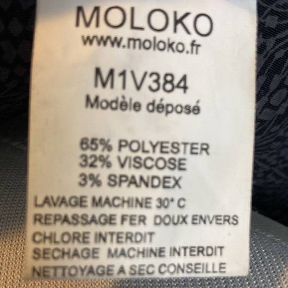 MOLOKO Dress Button Tuck Contrast m1v384 Sz M French Girl Steampunk Art To Wear - Picture 14 of 15